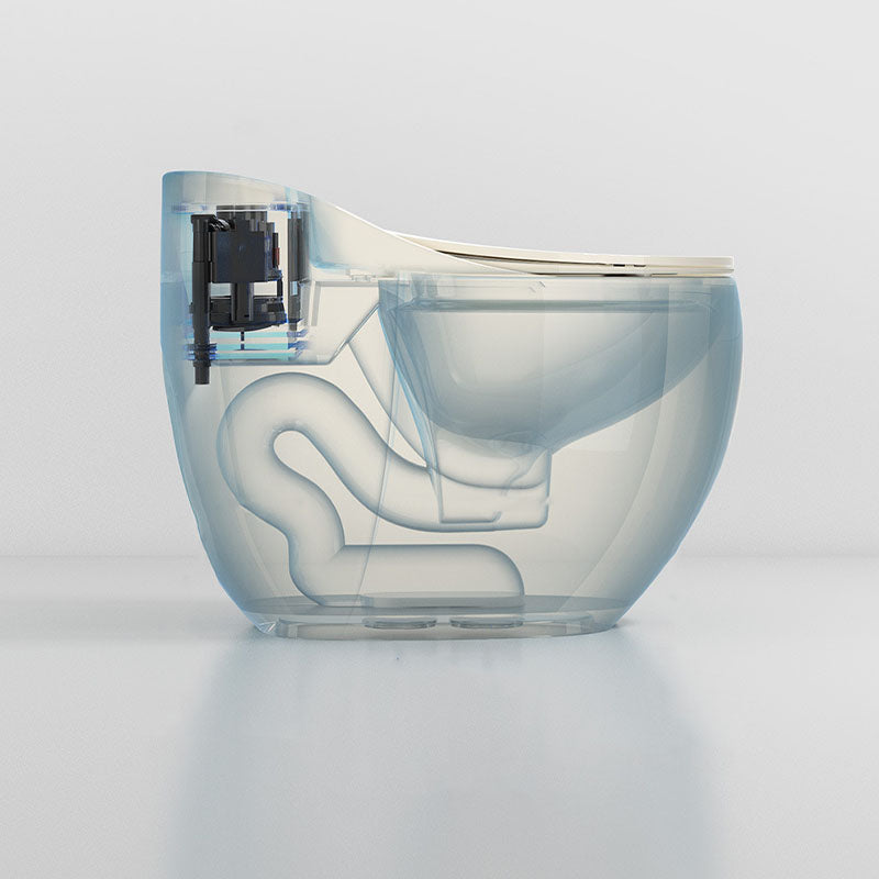 Round Siphon Type Household Toilet Small Apartment Large-caliber Silent Toilet Clearhalo 'Bathroom Remodel & Bathroom Fixtures' 'Home Improvement' 'home_improvement' 'home_improvement_toilets' 'Toilets & Bidets' 'Toilets' 6038297