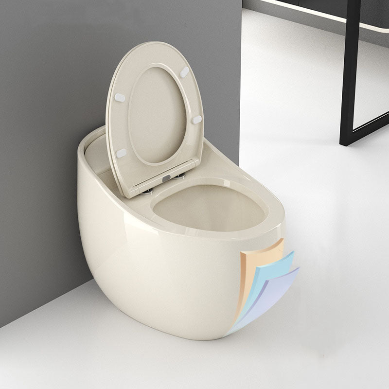 Round Siphon Type Household Toilet Small Apartment Large-caliber Silent Toilet Clearhalo 'Bathroom Remodel & Bathroom Fixtures' 'Home Improvement' 'home_improvement' 'home_improvement_toilets' 'Toilets & Bidets' 'Toilets' 6038300