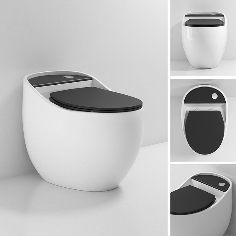 Round Siphon Type Household Toilet Small Apartment Large-caliber Silent Toilet Clearhalo 'Bathroom Remodel & Bathroom Fixtures' 'Home Improvement' 'home_improvement' 'home_improvement_toilets' 'Toilets & Bidets' 'Toilets' 6038309