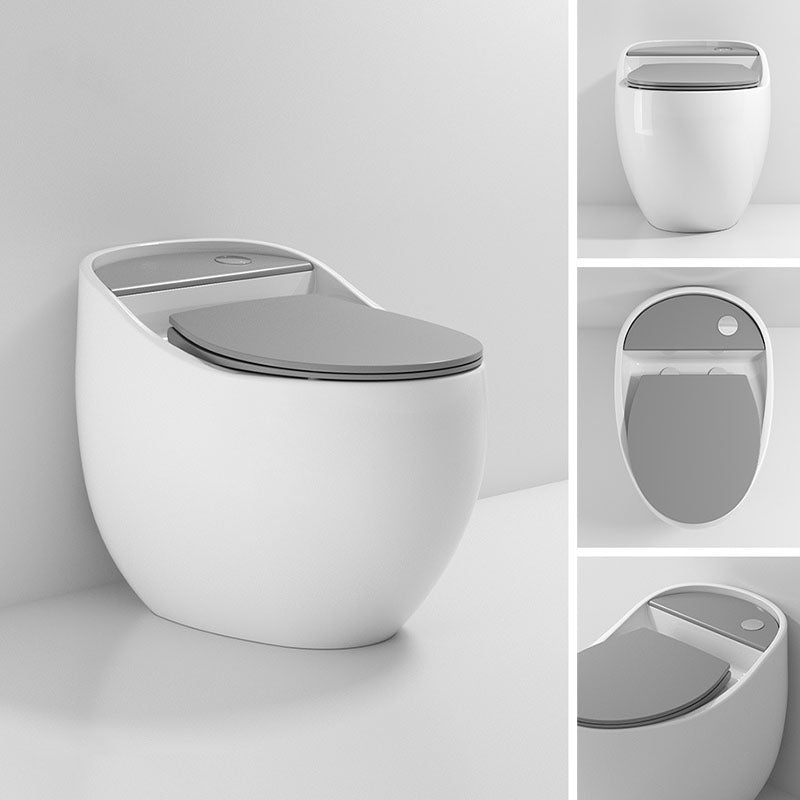 Round Siphon Type Household Toilet Small Apartment Large-caliber Silent Toilet Clearhalo 'Bathroom Remodel & Bathroom Fixtures' 'Home Improvement' 'home_improvement' 'home_improvement_toilets' 'Toilets & Bidets' 'Toilets' 6038310