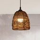 Conic Hanging Lamp Contemporary Style Rattan 1 Head Beige/Brown Suspension Light for Dining Room Clearhalo 'Ceiling Lights' 'Pendant Lights' 'Pendants' Lighting' 603880