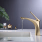 Modern Vessel Faucet Brass Lever Handles Low Arc with Water Hose Bathroom Vessel Faucet Clearhalo 'Bathroom Remodel & Bathroom Fixtures' 'Bathroom Sink Faucets' 'Bathroom Sinks & Faucet Components' 'bathroom_sink_faucets' 'Home Improvement' 'home_improvement' 'home_improvement_bathroom_sink_faucets' 6039734