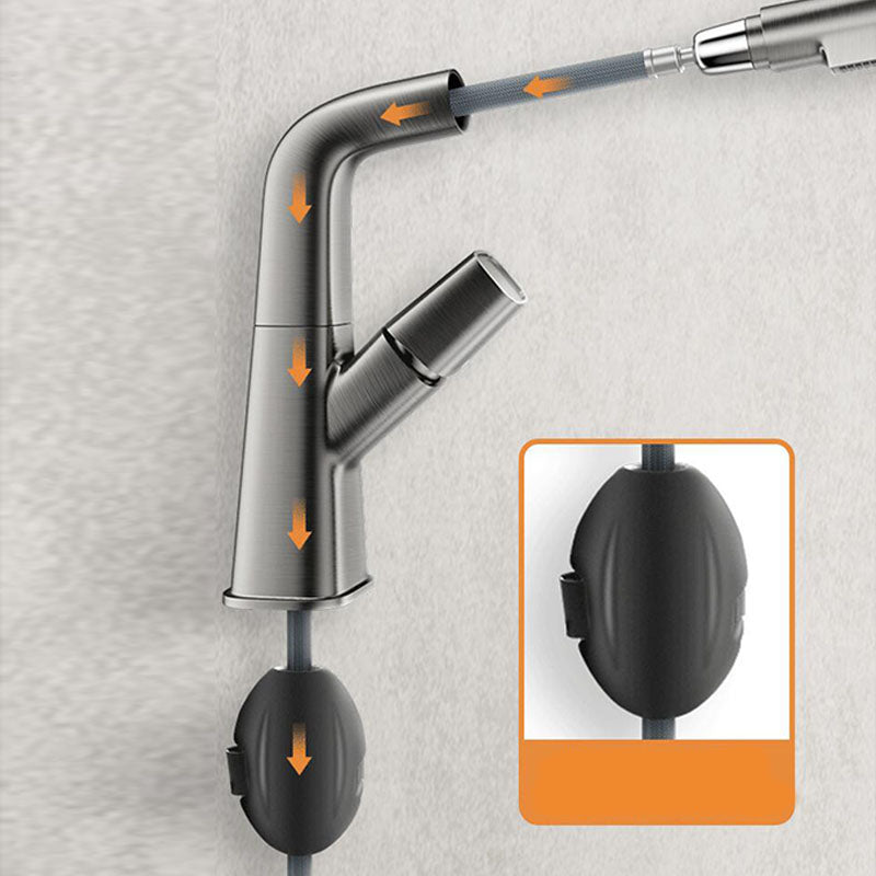 Contemporary Style Faucets Widespread Knob Handles Faucets for Bathroom Clearhalo 'Bathroom Remodel & Bathroom Fixtures' 'Bathroom Sink Faucets' 'Bathroom Sinks & Faucet Components' 'bathroom_sink_faucets' 'Home Improvement' 'home_improvement' 'home_improvement_bathroom_sink_faucets' 6039831