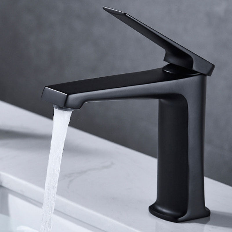 Modern Vessel Sink Faucet Lever Handle Copper Low Arc Vessel Faucet Clearhalo 'Bathroom Remodel & Bathroom Fixtures' 'Bathroom Sink Faucets' 'Bathroom Sinks & Faucet Components' 'bathroom_sink_faucets' 'Home Improvement' 'home_improvement' 'home_improvement_bathroom_sink_faucets' 6039871