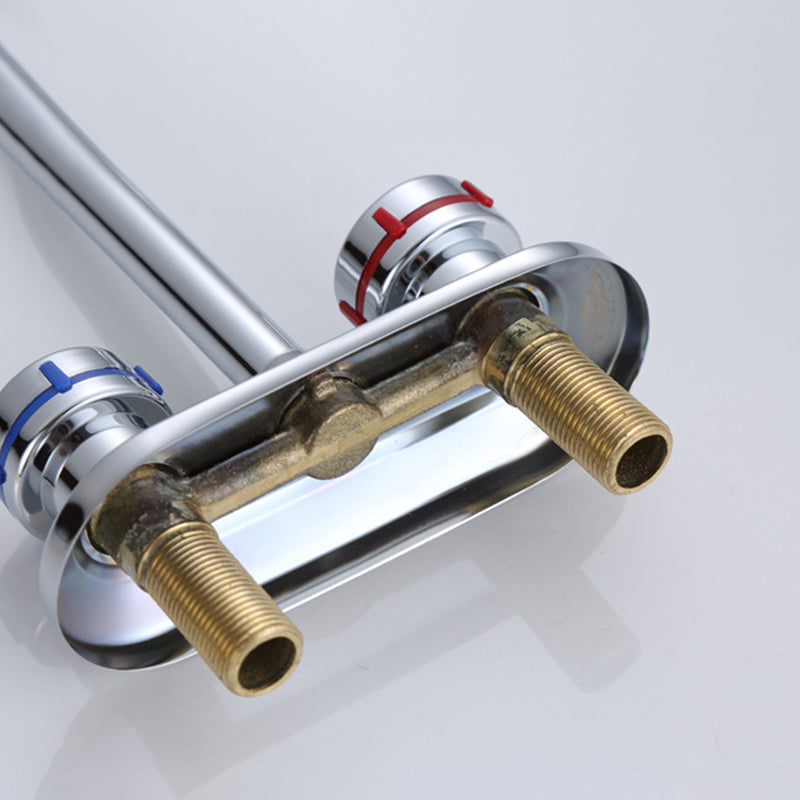 1or2-Handle Brushed Nickel Widespread Faucet 2 Hole Centerset Bathroom Sink Faucet Clearhalo 'Bathroom Remodel & Bathroom Fixtures' 'Bathroom Sink Faucets' 'Bathroom Sinks & Faucet Components' 'bathroom_sink_faucets' 'Home Improvement' 'home_improvement' 'home_improvement_bathroom_sink_faucets' 6040030