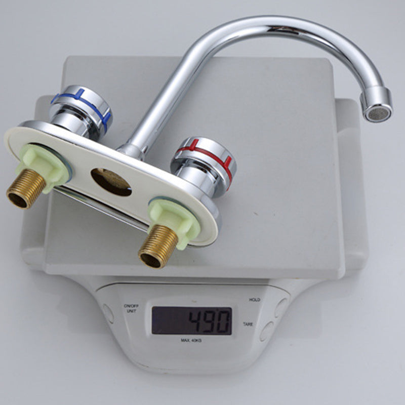 1or2-Handle Brushed Nickel Widespread Faucet 2 Hole Centerset Bathroom Sink Faucet Clearhalo 'Bathroom Remodel & Bathroom Fixtures' 'Bathroom Sink Faucets' 'Bathroom Sinks & Faucet Components' 'bathroom_sink_faucets' 'Home Improvement' 'home_improvement' 'home_improvement_bathroom_sink_faucets' 6040031