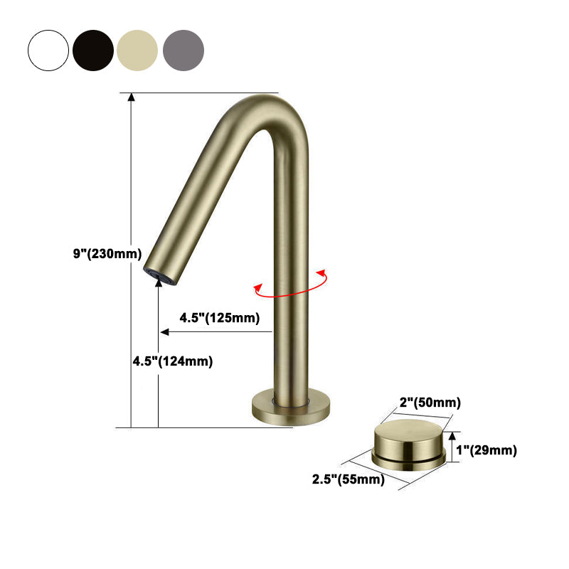 Circular 1-Handle Bathroom Faucet 2 Hole Wide Spread Bathroom Faucet Clearhalo 'Bathroom Remodel & Bathroom Fixtures' 'Bathroom Sink Faucets' 'Bathroom Sinks & Faucet Components' 'bathroom_sink_faucets' 'Home Improvement' 'home_improvement' 'home_improvement_bathroom_sink_faucets' 6040086