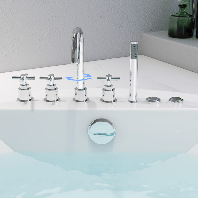 Modern White Acrylic Bath Tub Round Drop-in Bathtub for Home Clearhalo 'Bathroom Remodel & Bathroom Fixtures' 'Bathtubs' 'Home Improvement' 'home_improvement' 'home_improvement_bathtubs' 'Showers & Bathtubs' 6042638