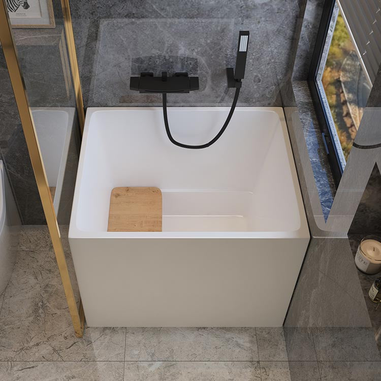 Modern Acrylic Alcove Bathtub Rectangular Matte Bath Tub for Home Clearhalo 'Bathroom Remodel & Bathroom Fixtures' 'Bathtubs' 'Home Improvement' 'home_improvement' 'home_improvement_bathtubs' 'Showers & Bathtubs' 6042786