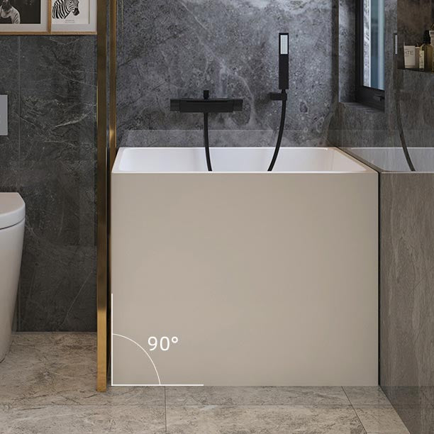 Modern Acrylic Alcove Bathtub Rectangular Matte Bath Tub for Home Clearhalo 'Bathroom Remodel & Bathroom Fixtures' 'Bathtubs' 'Home Improvement' 'home_improvement' 'home_improvement_bathtubs' 'Showers & Bathtubs' 6042801