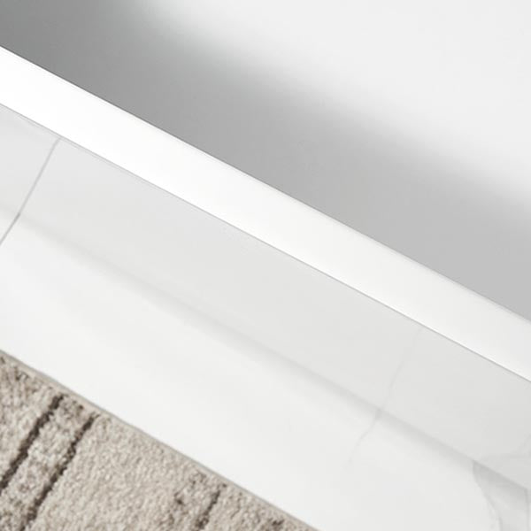 Modern Acrylic Home Bathtub Rectangular Freestanding Bath Tub in White Clearhalo 'Bathroom Remodel & Bathroom Fixtures' 'Bathtubs' 'Home Improvement' 'home_improvement' 'home_improvement_bathtubs' 'Showers & Bathtubs' 6042985