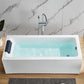 Modern Freestanding Rectangular Bath Tub Acrylic Home Bathtub in White Clearhalo 'Bathroom Remodel & Bathroom Fixtures' 'Bathtubs' 'Home Improvement' 'home_improvement' 'home_improvement_bathtubs' 'Showers & Bathtubs' 6043002