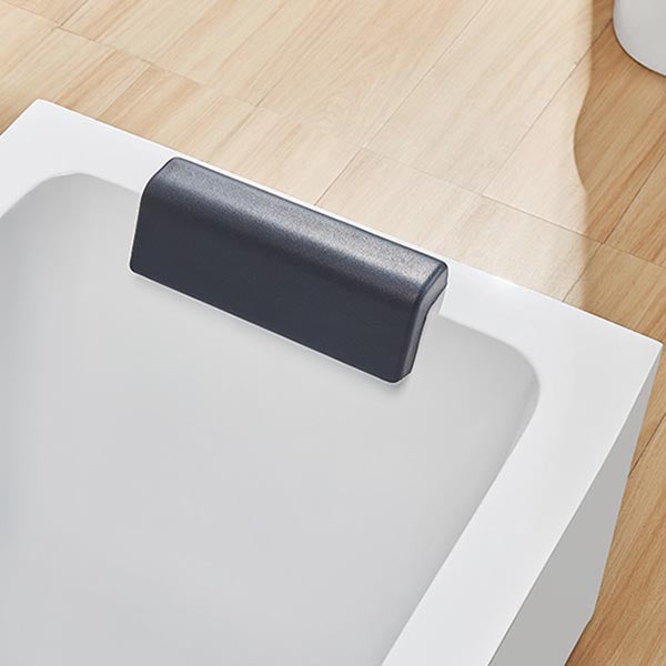 Modern Freestanding Rectangular Bath Tub Acrylic Home Bathtub in White Clearhalo 'Bathroom Remodel & Bathroom Fixtures' 'Bathtubs' 'Home Improvement' 'home_improvement' 'home_improvement_bathtubs' 'Showers & Bathtubs' 6043006