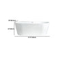 Modern Freestanding Bathtub White Acrylic Bath Tub for Home and Hotel Clearhalo 'Bathroom Remodel & Bathroom Fixtures' 'Bathtubs' 'Home Improvement' 'home_improvement' 'home_improvement_bathtubs' 'Showers & Bathtubs' 6043036