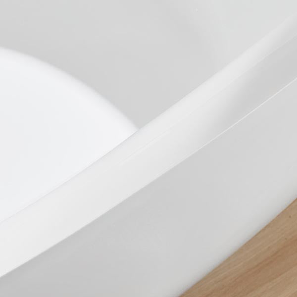 Modern Oval Acrylic Bathtub Home Freestanding Bath Tub in White Clearhalo 'Bathroom Remodel & Bathroom Fixtures' 'Bathtubs' 'Home Improvement' 'home_improvement' 'home_improvement_bathtubs' 'Showers & Bathtubs' 6043058