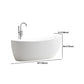 Modern Oval Acrylic Bathtub Home Freestanding Bath Tub in White Clearhalo 'Bathroom Remodel & Bathroom Fixtures' 'Bathtubs' 'Home Improvement' 'home_improvement' 'home_improvement_bathtubs' 'Showers & Bathtubs' 6043069