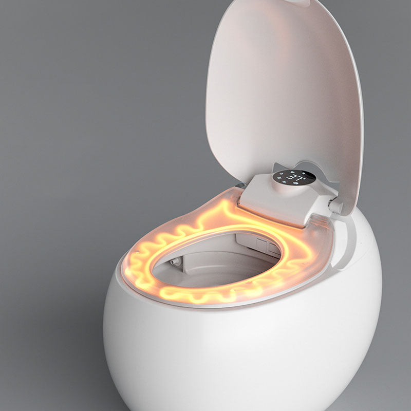 Modern Siphon Jet Flush Toilet Colonial White Heated Seat Urine Toilet with Toilet Seat Clearhalo 'Bathroom Remodel & Bathroom Fixtures' 'Home Improvement' 'home_improvement' 'home_improvement_toilets' 'Toilets & Bidets' 'Toilets' 6043314