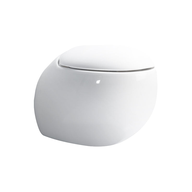 Modern Wall Mount Toilet Gravity Toilet Bowl with Slow Close Seat for Washroom Clearhalo 'Bathroom Remodel & Bathroom Fixtures' 'Home Improvement' 'home_improvement' 'home_improvement_toilets' 'Toilets & Bidets' 'Toilets' 6043329