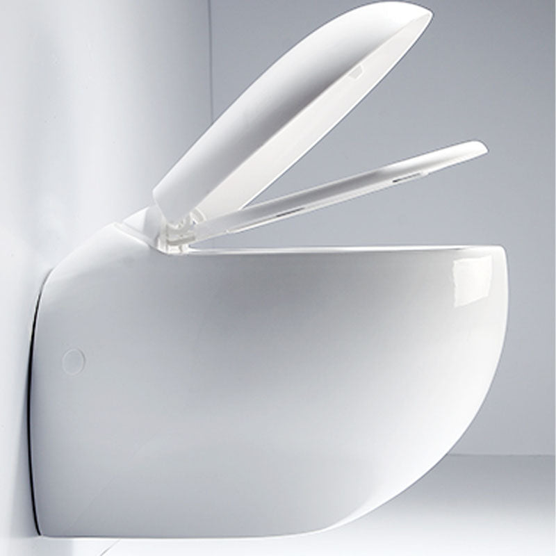 Modern Wall Mount Toilet Gravity Toilet Bowl with Slow Close Seat for Washroom Clearhalo 'Bathroom Remodel & Bathroom Fixtures' 'Home Improvement' 'home_improvement' 'home_improvement_toilets' 'Toilets & Bidets' 'Toilets' 6043335