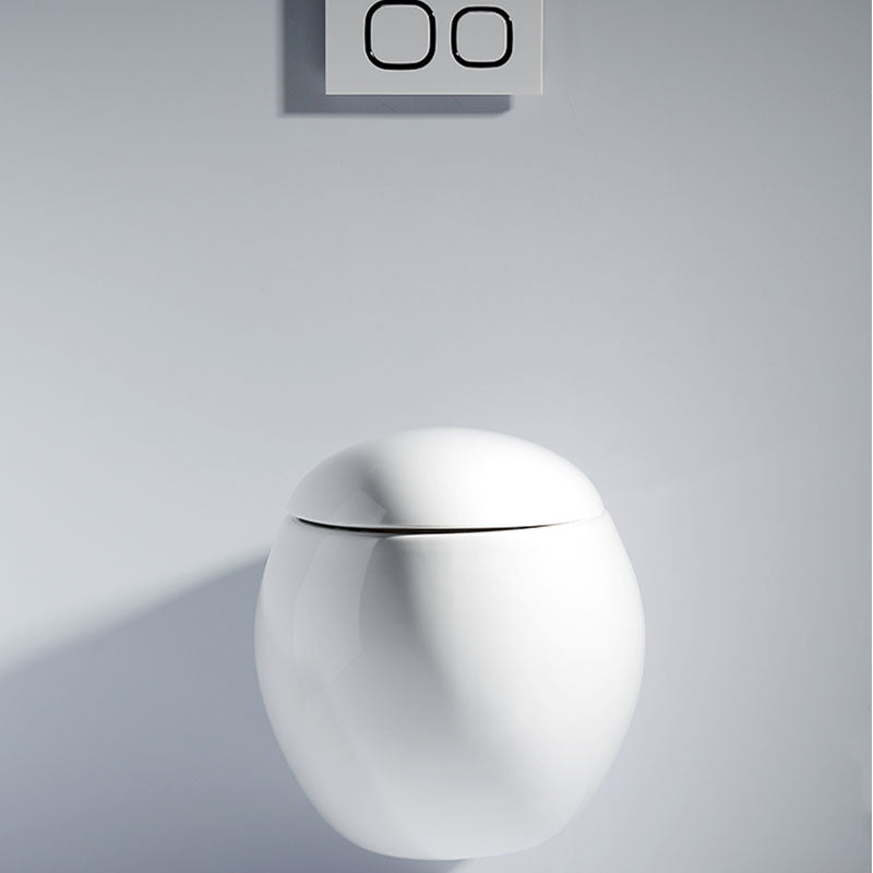 Modern Wall Mount Toilet Gravity Toilet Bowl with Slow Close Seat for Washroom Clearhalo 'Bathroom Remodel & Bathroom Fixtures' 'Home Improvement' 'home_improvement' 'home_improvement_toilets' 'Toilets & Bidets' 'Toilets' 6043336