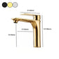 Modern Style Vessel Sink Faucet Lever Handle Copper Low Arc Vessel Faucet Clearhalo 'bathroom_sink_faucets' 'Conjunta de Baño y Conjunta de Grifo' 'Coronamiento de Baño y Dispositivo de Baño' 'Grifo del lavabo del baño' 'Hogar' 'home_improvement' 'home_improvement_bathroom_sink_faucets' 'Mejoras para el hogar' 6043365