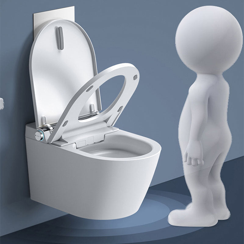 Wall Mount Flush Toilet One-Piece Toilet Contemporary Toilet Bowl Clearhalo 'Bathroom Remodel & Bathroom Fixtures' 'Home Improvement' 'home_improvement' 'home_improvement_toilets' 'Toilets & Bidets' 'Toilets' 6043457