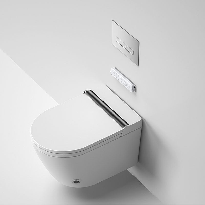 Wall Mount Flush Toilet One-Piece Toilet Contemporary Toilet Bowl Clearhalo 'Bathroom Remodel & Bathroom Fixtures' 'Home Improvement' 'home_improvement' 'home_improvement_toilets' 'Toilets & Bidets' 'Toilets' 6043458