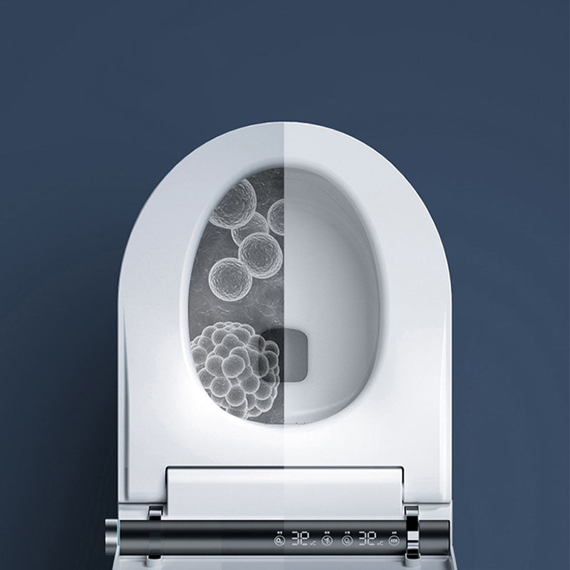 Wall Mount Flush Toilet One-Piece Toilet Contemporary Toilet Bowl Clearhalo 'Bathroom Remodel & Bathroom Fixtures' 'Home Improvement' 'home_improvement' 'home_improvement_toilets' 'Toilets & Bidets' 'Toilets' 6043465