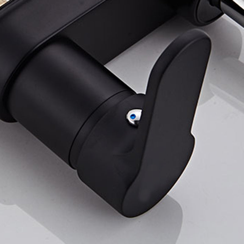 Modern 1-Handle Basin Lavatory Faucet 2 Hole Centerset Bathroom Faucet Clearhalo 'Bathroom Remodel & Bathroom Fixtures' 'Bathroom Sink Faucets' 'Bathroom Sinks & Faucet Components' 'bathroom_sink_faucets' 'Home Improvement' 'home_improvement' 'home_improvement_bathroom_sink_faucets' 6065019