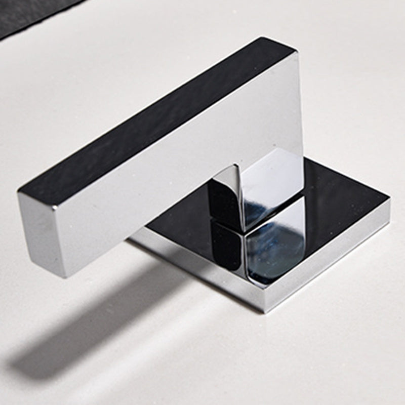 Square 2-Handle Bathroom Faucet 3 Hole Widespread Lavatory Faucet Clearhalo 'Bathroom Remodel & Bathroom Fixtures' 'Bathroom Sink Faucets' 'Bathroom Sinks & Faucet Components' 'bathroom_sink_faucets' 'Home Improvement' 'home_improvement' 'home_improvement_bathroom_sink_faucets' 6065056