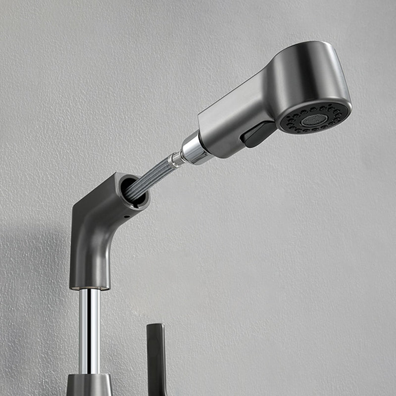 Modern 1-Handle Bathroom Sink Faucet Circular Vessel Sink Faucet Brass Clearhalo 'Bathroom Remodel & Bathroom Fixtures' 'Bathroom Sink Faucets' 'Bathroom Sinks & Faucet Components' 'bathroom_sink_faucets' 'Home Improvement' 'home_improvement' 'home_improvement_bathroom_sink_faucets' 6065155
