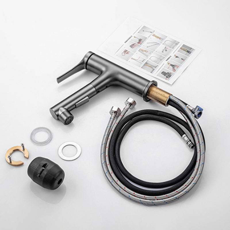 Circular Single Handle Bathroom Faucet Single Hole Vessel Sink Faucet with Swivel Clearhalo 'Bathroom Remodel & Bathroom Fixtures' 'Bathroom Sink Faucets' 'Bathroom Sinks & Faucet Components' 'bathroom_sink_faucets' 'Home Improvement' 'home_improvement' 'home_improvement_bathroom_sink_faucets' 6065183