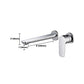Modern 1-Handle Bathroom Sink Faucet Circular Wall Mounted Bathroom Faucet Clearhalo 'bathroom_sink_faucets' 'Conjunta de Baño y Conjunta de Grifo' 'Coronamiento de Baño y Dispositivo de Baño' 'Grifo del lavabo del baño' 'Hogar' 'home_improvement' 'home_improvement_bathroom_sink_faucets' 'Mejoras para el hogar' 6065206