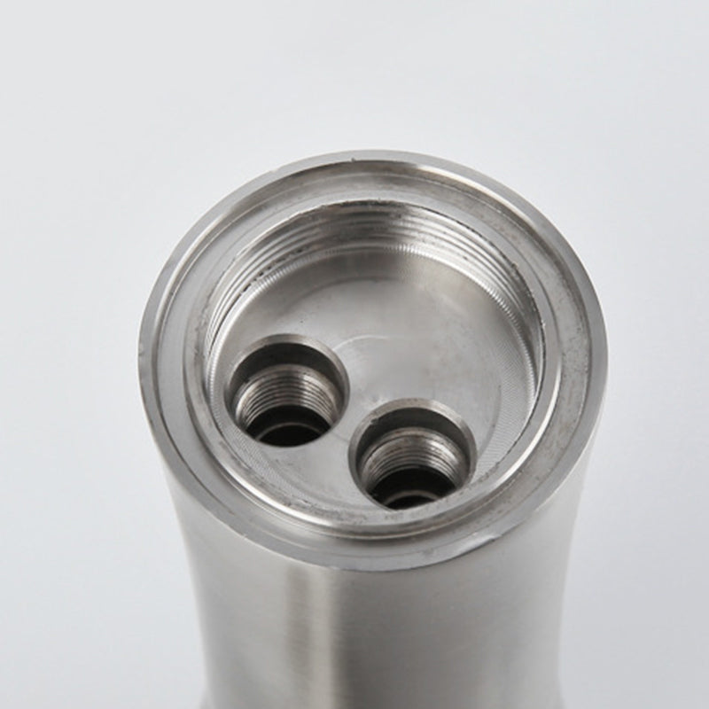 Circular Single Handle Bathroom Faucet Single Hole Vessel Sink Faucet in Chrome Clearhalo 'Bathroom Remodel & Bathroom Fixtures' 'Bathroom Sink Faucets' 'Bathroom Sinks & Faucet Components' 'bathroom_sink_faucets' 'Home Improvement' 'home_improvement' 'home_improvement_bathroom_sink_faucets' 6065214