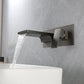 Square Single Handle Bathroom Faucet Single Hole Wall Mounted Bathroom Faucet Clearhalo 'Bathroom Remodel & Bathroom Fixtures' 'Bathroom Sink Faucets' 'Bathroom Sinks & Faucet Components' 'bathroom_sink_faucets' 'Home Improvement' 'home_improvement' 'home_improvement_bathroom_sink_faucets' 6065234