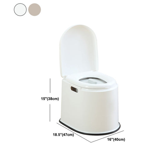 Contemporary Plastic Toilet Floor Mounted Toilet Bowl for Bathroom Clearhalo 'Bathroom Remodel & Bathroom Fixtures' 'Home Improvement' 'home_improvement' 'home_improvement_toilets' 'Toilets & Bidets' 'Toilets' 6070637