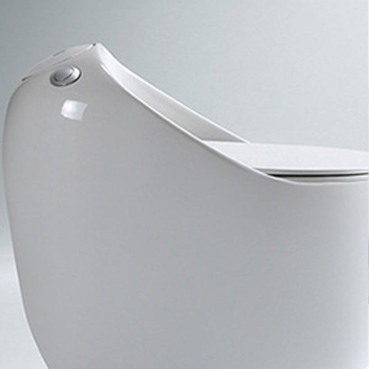 Siphon Jet Round Toilet Mini Indoor Flush Toilet for Washroom Clearhalo 'Bathroom Remodel & Bathroom Fixtures' 'Home Improvement' 'home_improvement' 'home_improvement_toilets' 'Toilets & Bidets' 'Toilets' 6071402