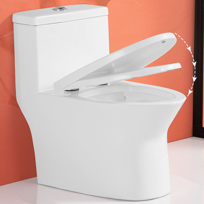 Ceramic Floor Mount Toilet Household One-piece Elongated Siphon Jet Flush Toilet Clearhalo 'Bathroom Remodel & Bathroom Fixtures' 'Home Improvement' 'home_improvement' 'home_improvement_toilets' 'Toilets & Bidets' 'Toilets' 6071409