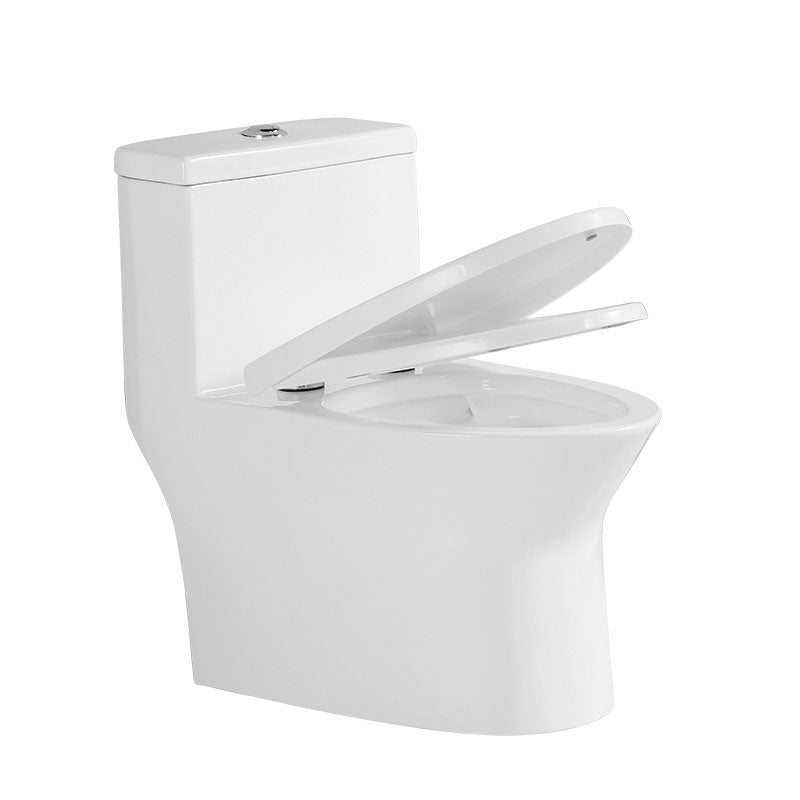 Ceramic Floor Mount Toilet Household One-piece Elongated Siphon Jet Flush Toilet Clearhalo 'Bathroom Remodel & Bathroom Fixtures' 'Home Improvement' 'home_improvement' 'home_improvement_toilets' 'Toilets & Bidets' 'Toilets' 6071411