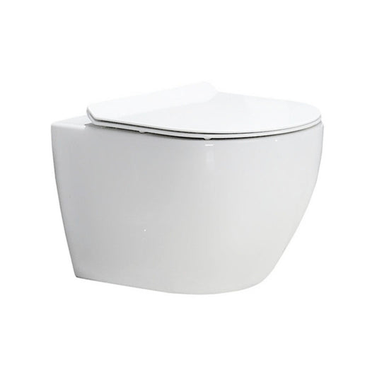Small Apartment All-mounted Toilet Concealed Tank Toilet with Slow Close Seat Clearhalo 'Bathroom Remodel & Bathroom Fixtures' 'Home Improvement' 'home_improvement' 'home_improvement_toilets' 'Toilets & Bidets' 'Toilets' 6071481
