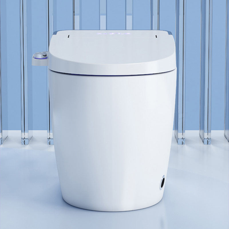 Modern White Skirted Toilet Bowl All-In-One Toilet with Seat for Bathroom Clearhalo 'Bathroom Remodel & Bathroom Fixtures' 'Home Improvement' 'home_improvement' 'home_improvement_toilets' 'Toilets & Bidets' 'Toilets' 6071513