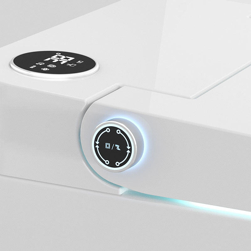 Modern White Skirted Toilet Bowl All-In-One Toilet with Seat for Bathroom Clearhalo 'Bathroom Remodel & Bathroom Fixtures' 'Home Improvement' 'home_improvement' 'home_improvement_toilets' 'Toilets & Bidets' 'Toilets' 6071515