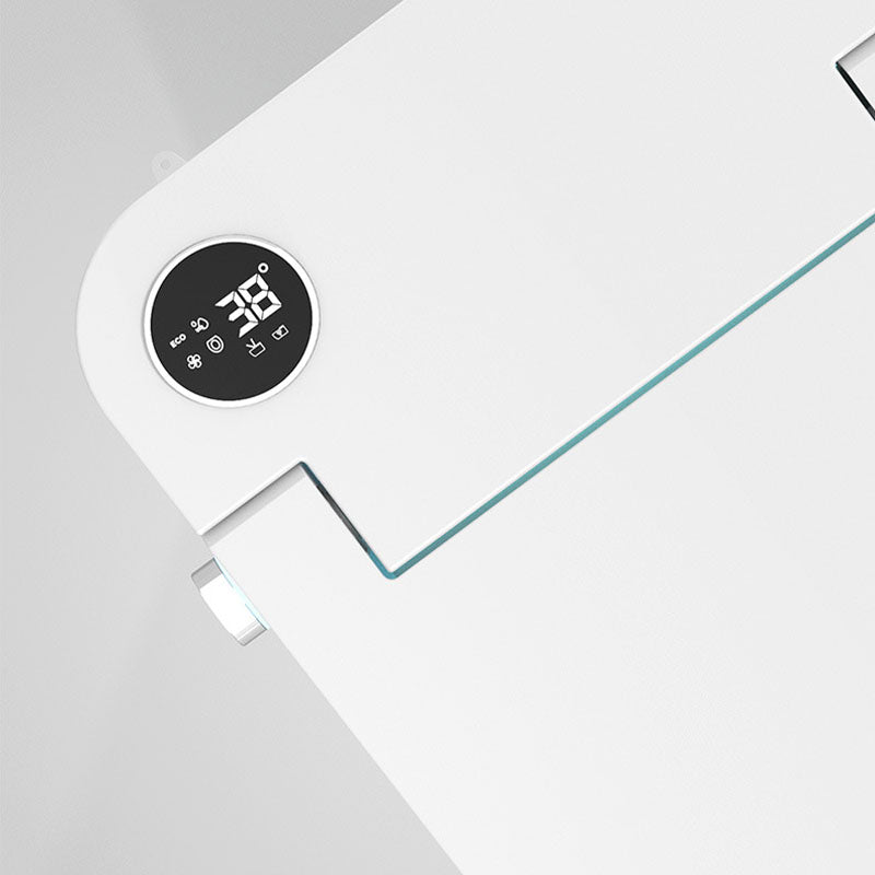 Modern White Skirted Toilet Bowl All-In-One Toilet with Seat for Bathroom Clearhalo 'Bathroom Remodel & Bathroom Fixtures' 'Home Improvement' 'home_improvement' 'home_improvement_toilets' 'Toilets & Bidets' 'Toilets' 6071516