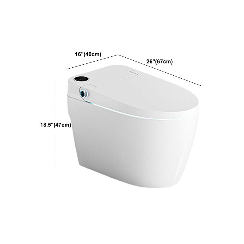 Modern White Skirted Toilet Bowl All-In-One Toilet with Seat for Bathroom Clearhalo 'Bathroom Remodel & Bathroom Fixtures' 'Home Improvement' 'home_improvement' 'home_improvement_toilets' 'Toilets & Bidets' 'Toilets' 6071523