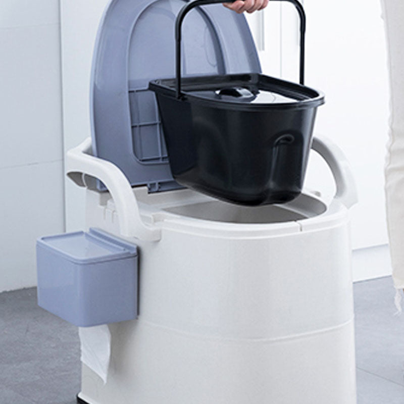 Modern Plastic Toilet Floor Mounted Toilet Bowl with Toilet Seat for Bathroom Clearhalo 'Bathroom Remodel & Bathroom Fixtures' 'Home Improvement' 'home_improvement' 'home_improvement_toilets' 'Toilets & Bidets' 'Toilets' 6071546