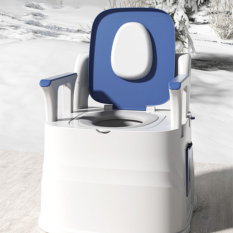 Removable Plastic Toilet Folding Armrest Flush Toilet for The Elderly and Pregnant Women Clearhalo 'Bathroom Remodel & Bathroom Fixtures' 'Home Improvement' 'home_improvement' 'home_improvement_toilets' 'Toilets & Bidets' 'Toilets' 6071576