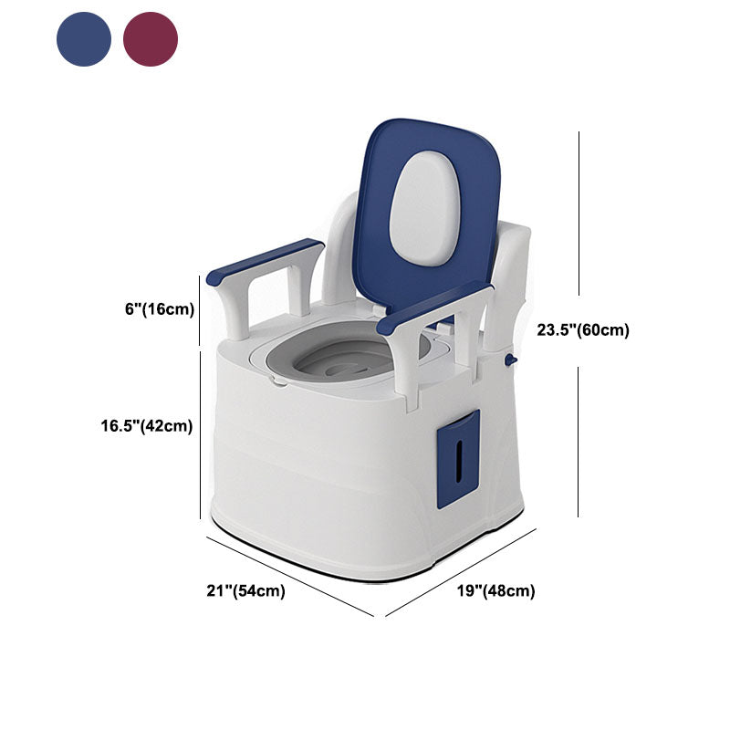 Removable Plastic Toilet Folding Armrest Flush Toilet for The Elderly and Pregnant Women Clearhalo 'Bathroom Remodel & Bathroom Fixtures' 'Home Improvement' 'home_improvement' 'home_improvement_toilets' 'Toilets & Bidets' 'Toilets' 6071589