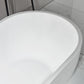 Modern White Acrylic Bath Tub Oval Freestanding Bathtub for Home Clearhalo 'Bathroom Remodel & Bathroom Fixtures' 'Bathtubs' 'Home Improvement' 'home_improvement' 'home_improvement_bathtubs' 'Showers & Bathtubs' 6075427