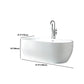 Modern White Acrylic Bath Tub Oval Freestanding Bathtub for Home Clearhalo 'Bathroom Remodel & Bathroom Fixtures' 'Bathtubs' 'Home Improvement' 'home_improvement' 'home_improvement_bathtubs' 'Showers & Bathtubs' 6075440