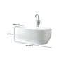 Modern White Acrylic Bath Tub Oval Freestanding Bathtub for Home Clearhalo 'Bathroom Remodel & Bathroom Fixtures' 'Bathtubs' 'Home Improvement' 'home_improvement' 'home_improvement_bathtubs' 'Showers & Bathtubs' 6075442